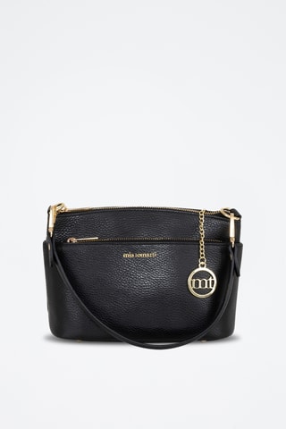 Sac bandoulière en cuir Bardolino - Noir