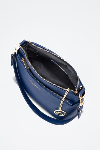 Sac bandoulière en cuir Bardolino - Bleu