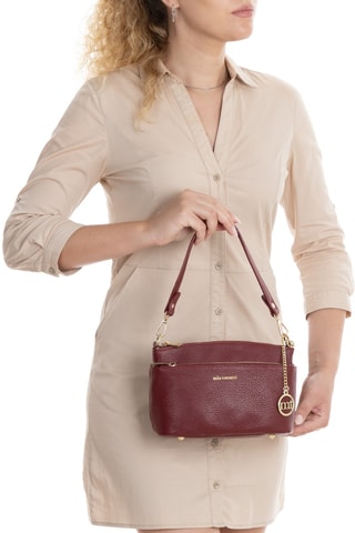 Sac bandoulière en cuir Bardolino - Rouge