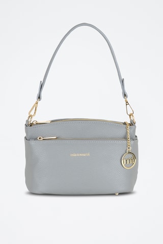 Sac bandoulière en cuir Bardolino - Gris