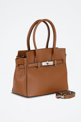 Sac à main en cuir Fraccaroli - Marron