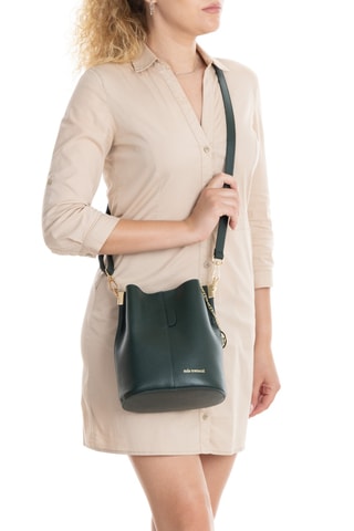 Sac seau en cuir - Vert