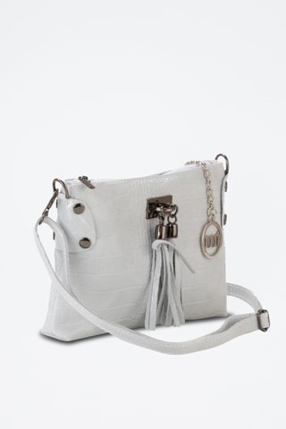 Sac bandoulière en cuir Abano - Blanc