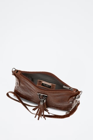 Sac bandoulière en cuir Abano - Marron