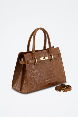 Sac à main en cuir Venosta - Marron