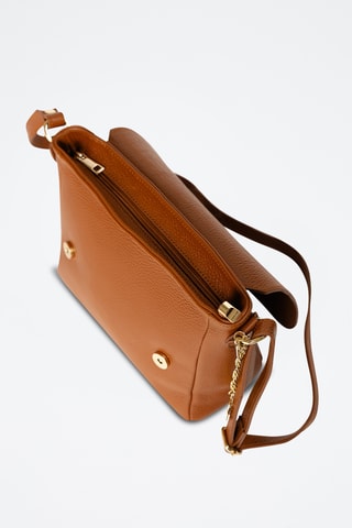 Sac bandoulière en cuir Zanzur - Marron