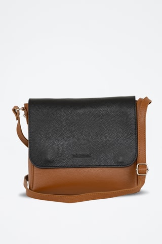 Sac bandoulière en cuir Zanzur - Marron