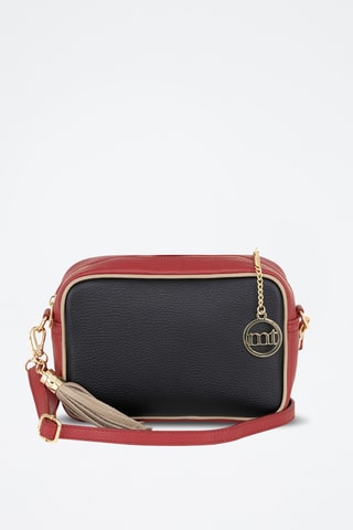 Sac bandoulière en cuir Venosta - Noir