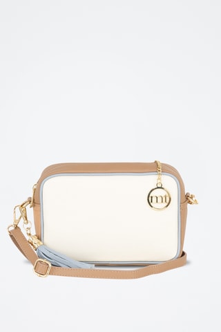 Sac bandoulière en cuir Venosta - Beige