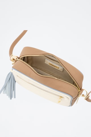 Sac bandoulière en cuir Venosta - Beige