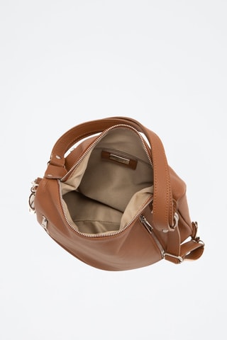 Sac porté épaule en cuir Giulianova - Marron