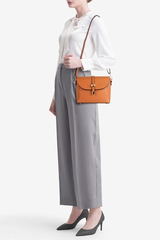 Sac bandoulière en cuir Abano - Marron