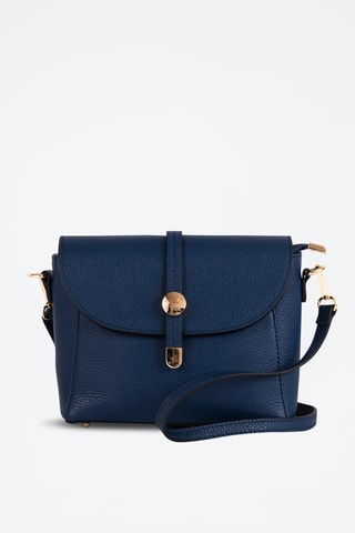 Sac bandoulière en cuir Abano - Bleu