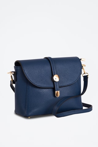 Sac bandoulière en cuir Abano - Bleu