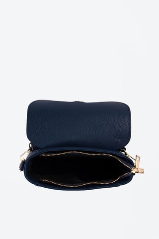 Sac bandoulière en cuir Abano - Bleu