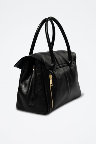 Sac à main en cuir Venosta - Noir - Noir