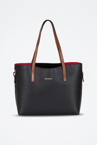 Sac porté épaule en cuir Lussino - Noir