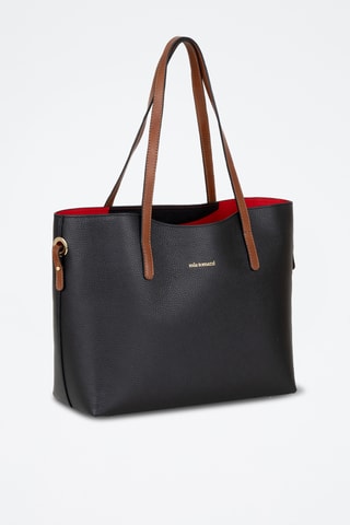 Sac porté épaule en cuir Lussino - Noir