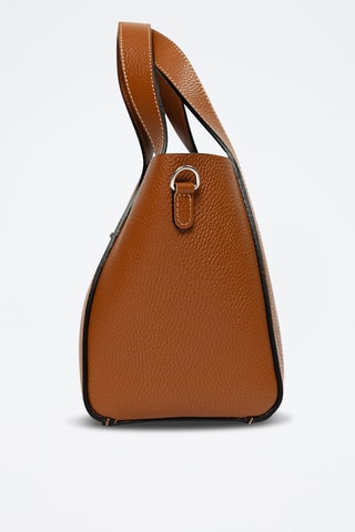 Sac à main et pochette en cuir Ettore - Marron