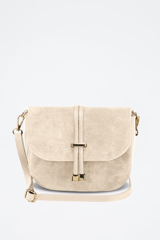 Sac à main en cuir Venosta - Beige