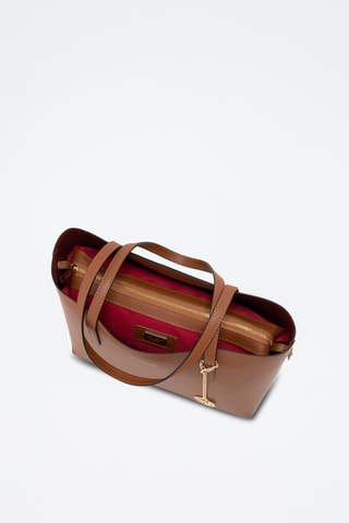 Cabas en cuir Gracchi - Marron