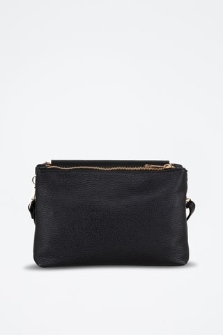 Sac bandoulière en cuir Fonzaso - Noir