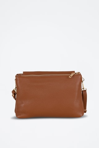 Sac bandoulière en cuir Fonzaso - Marron