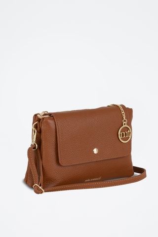 Sac bandoulière en cuir Fonzaso - Marron