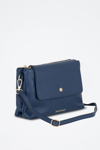 Sac bandoulière en cuir Fonzaso - Bleu