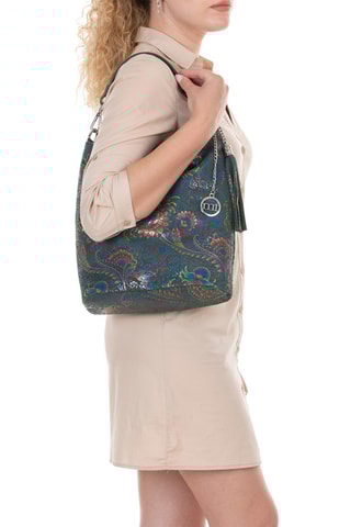 Sac à main en cuir Benaco - Vert