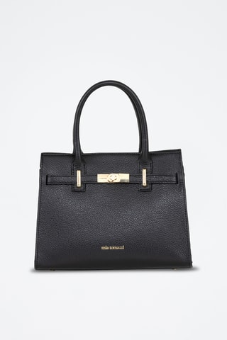 Sac à main en cuir Ventimiglia - Noir