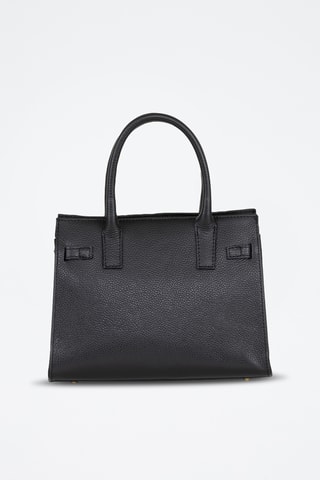 Sac à main en cuir Ventimiglia - Noir