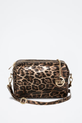 Sac bandoulière en cuir Caltanissetta - Marron