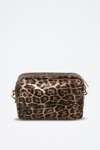 Sac bandoulière en cuir Caltanissetta - Marron