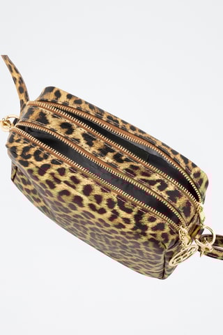 Sac bandoulière en cuir Caltanissetta - Doré