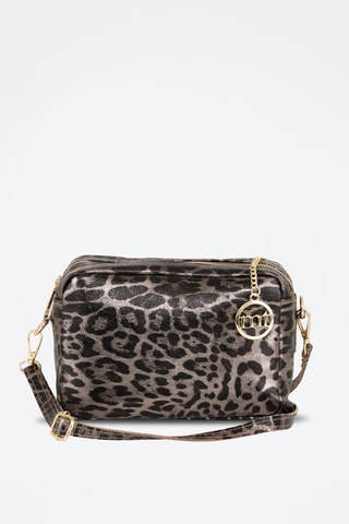 Sac bandoulière en cuir Caltanissetta - Taupe