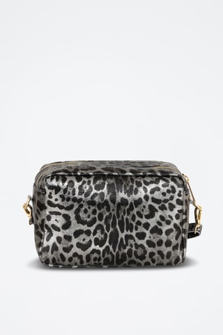 Sac bandoulière en cuir Caltanissetta - Gris