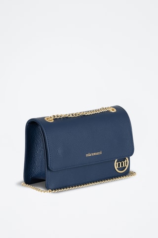 Sac bandoulière en cuir Bagarotti - Bleu