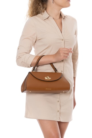 Sac à main en cuir Bardelli - Marron