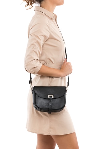 Sac bandoulière en cuir Abano - Noir