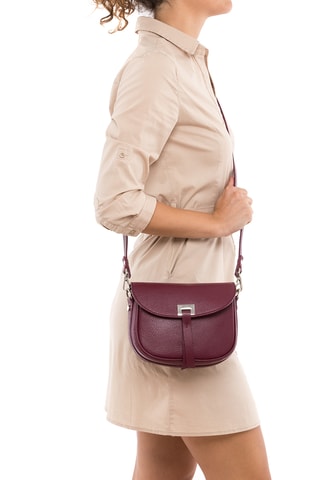 Sac bandoulière en cuir Abano - Rouge