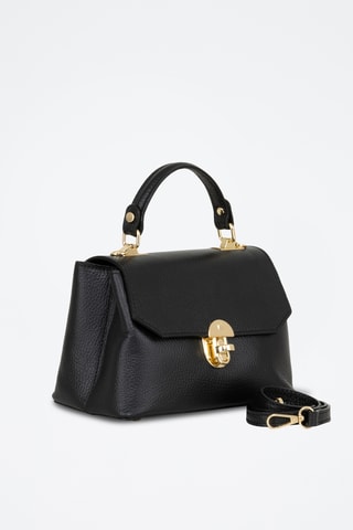 Sac à main en cuir Venosta - Noir