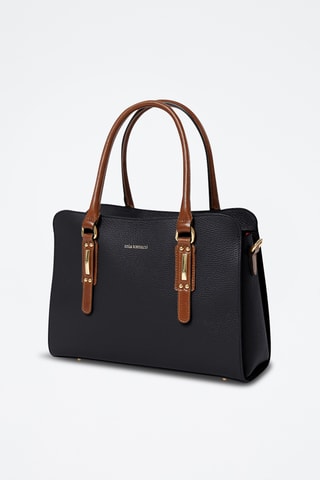 Sac à main en cuir Favretto - Noir