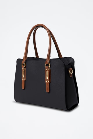 Sac à main en cuir Favretto - Noir