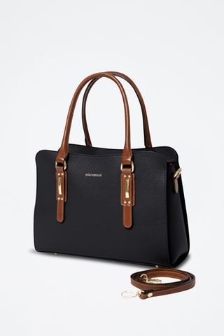 Sac à main en cuir Favretto - Noir