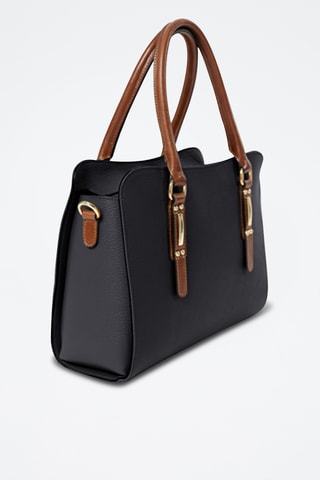 Sac à main en cuir Favretto - Noir