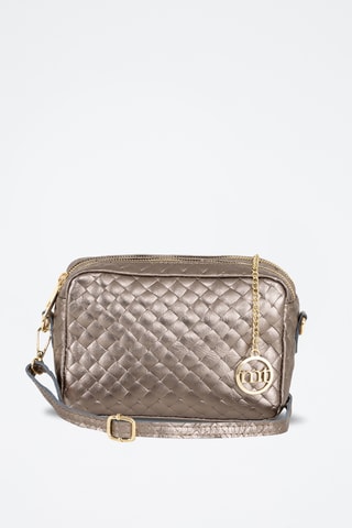 Sac bandoulière en cuir Zavattari - Gris