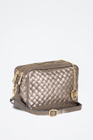 Sac bandoulière en cuir Zavattari - Gris