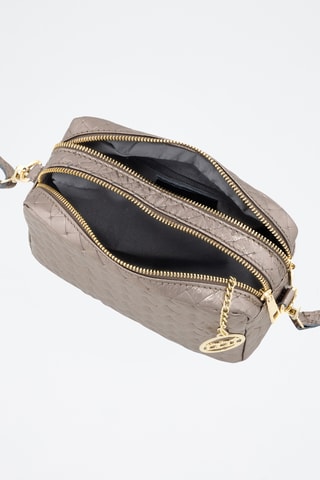 Sac bandoulière en cuir Zavattari - Gris