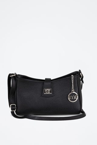 Sac bandoulière en cuir Cuneo - Noir